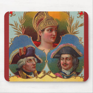 Caesar - Kaiser - Tsar cigar box label Mouse Mat