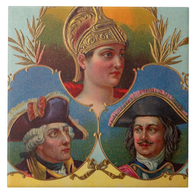 Caesar - Kaiser - Tsar cigar box label print Tile (Front)