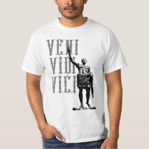 Caesar Motivational Quote Veni Vidi Vici Mens T-Shirt
