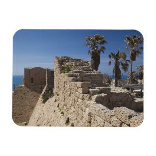Caesarea ruins of port built by Herod the Great 3 Magnet