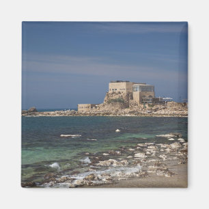 Caesarea ruins of port built by Herod the Great Magnet