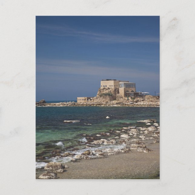 Caesarea ruins of port built by Herod the Great Postcard (Front)