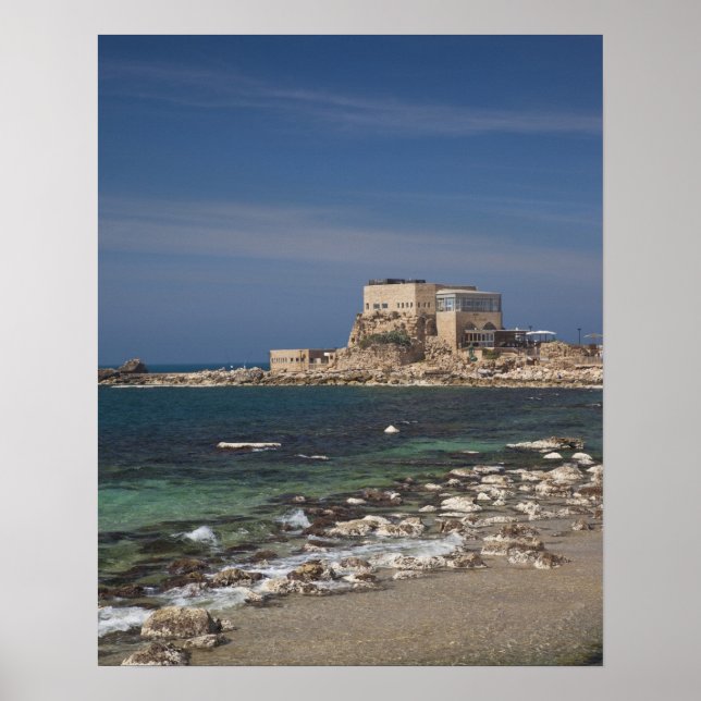 Caesarea ruins of port built by Herod the Great Poster (Front)