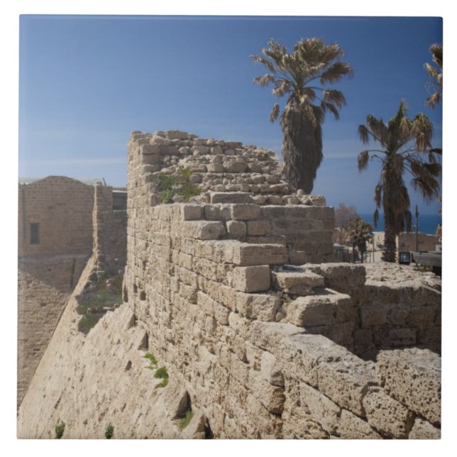 Caesarea ruins of port built by Herod the Great Tile (Front)