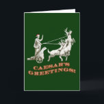 CAESARS Greetings Holiday Card<br><div class="desc">Variation on the standard 'Seasons Greetings'. Hail Caesar.</div>