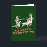 CAESARS Greetings Holiday Card<br><div class="desc">Variation on the standard 'Seasons Greetings'. Hail Caesar.</div>