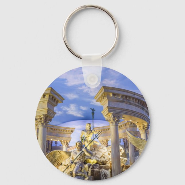 Caesars Palace Las Vegas Statue Hotel Casino Key Ring (Front)