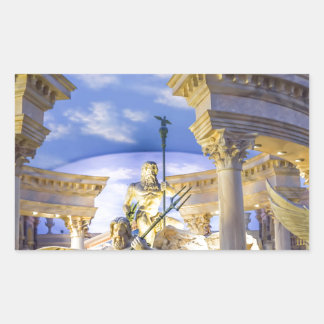 Caesars Palace Las Vegas Statue Hotel Casino Rectangular Sticker