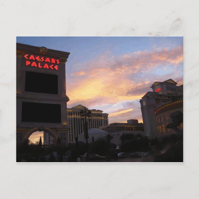 Caesars Sunset Postcards (Front)