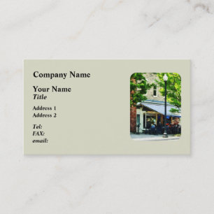 Cafe Albany NY Business Card