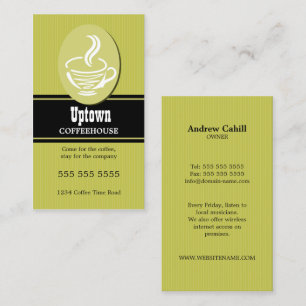 Cafe and Coffee House Business Card
