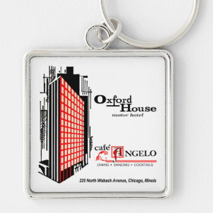 Cafe Angelo, Oxford House, Chicago, IL Key Ring