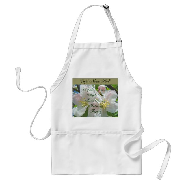 Cafe aprons Apple Blossoms Apple Pie Sweet Spring (Front)