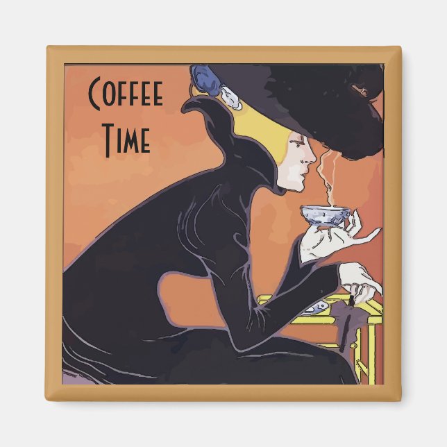 Cafe Aulait, French Quarter Magnet (Front)