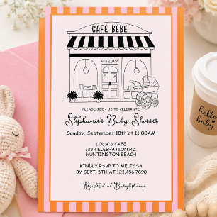 Café Baby Shower Paris Café Café Bébé Invitation