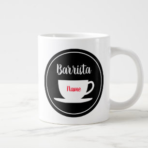 Cafe Barrista personalised jumbo coffee mug