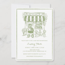 Cafe Bebe Baby Brunch Invite | Baby Shower