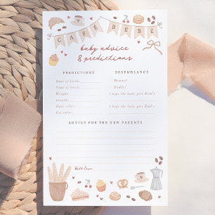 Cafe Bebe Baby Predictions & Advice Game