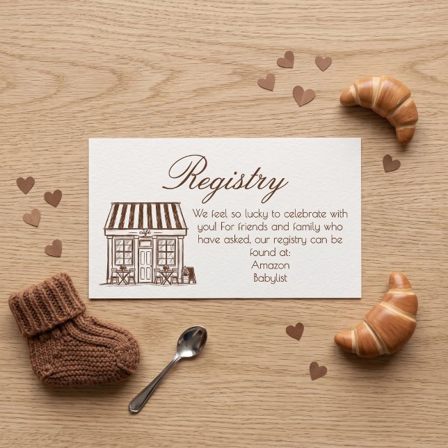 Café Bébé Baby Shower Registry Insert (Creator Uploaded)