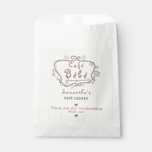 Café Bébé French Modern Gender Neutral Baby Shower Favour Bags