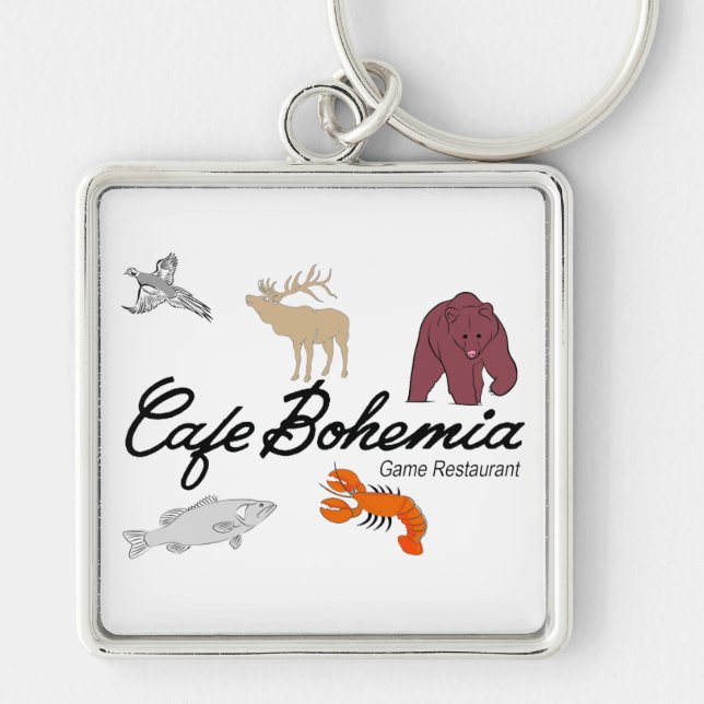 Cafe Bohemia Game Restaurant, Chicago Key Ring (Front)
