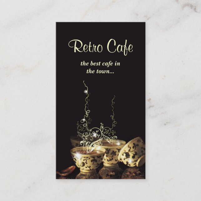 cafe business card (Front)