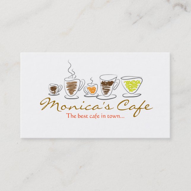 cafe business card (Front)