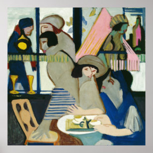 Café by Ernst Ludwig Kirchner Poster