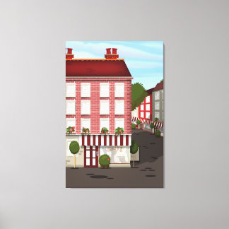 café canvas print