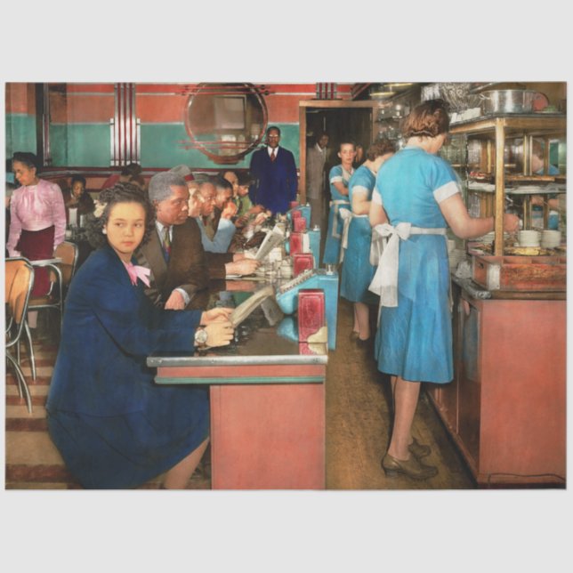 Cafe - Chicago IL - Perfect Eat Shop 1942 Tissue Paper (Front)