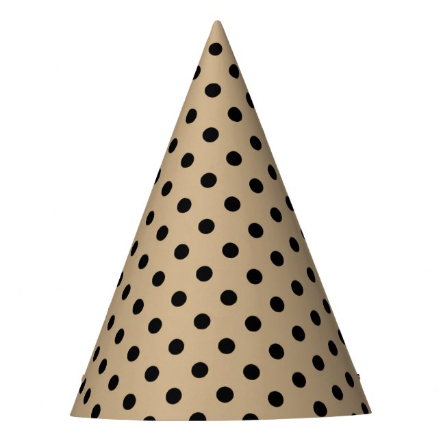 Cafe Con Leche Polka Party Hat (Front)