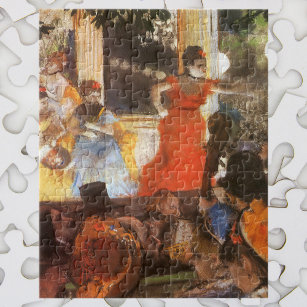 Cafe Concert at Les Ambassadeurs by Edgar Degas Jigsaw Puzzle