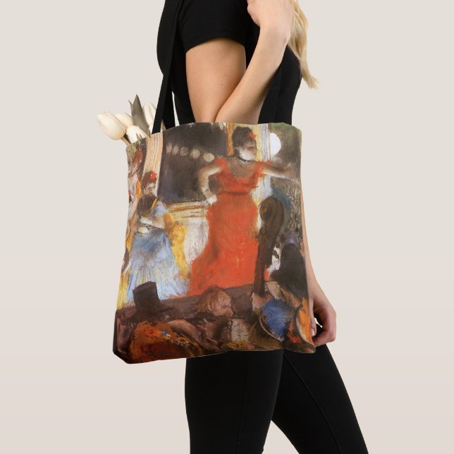 Cafe Concert at Les Ambassadeurs by Edgar Degas Tote Bag (Close Up)