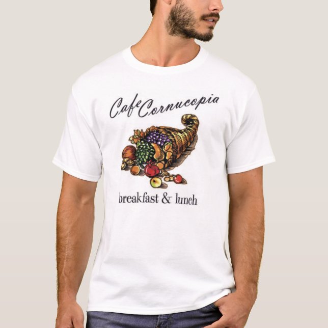 Cafe Cornucopia Tee Shirt (Front)