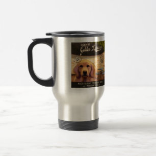 Cafe Golden Retriever Travel Mug