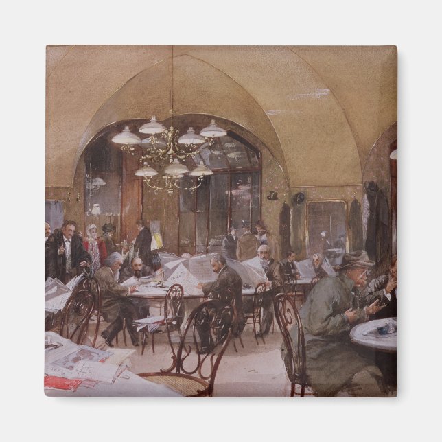 Cafe Griensteidl, Vienna, 1890 Magnet (Front)