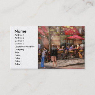 Cafe - Hoboken, NJ - Cafe Trinity Business Card