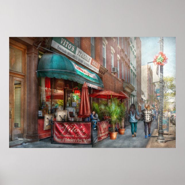 Cafe - Hoboken, NJ - Vito's Italian Deli Poster (Front)