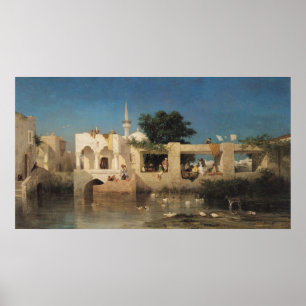 Cafe in Adalia, 1856 Poster