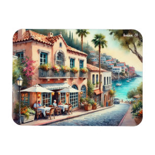 Cafe in Avalon Catalina Island California Magnet