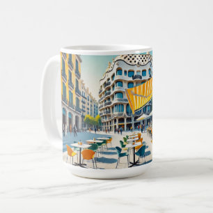 Cafe in Barcelona Spain Coffee Mug