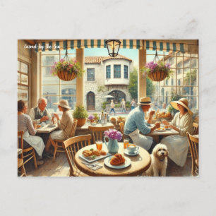 Cafe in Carmel by the Sea Postcard