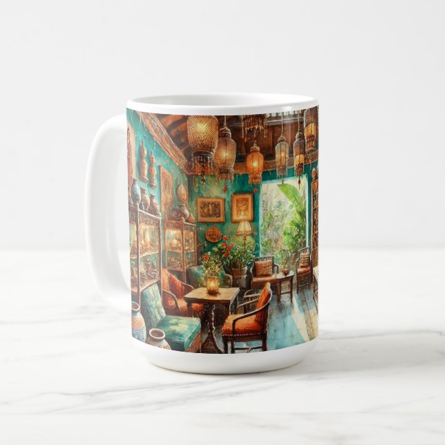 Cafe in Colombo Sri Lanka Coffee Mug (Front Left)