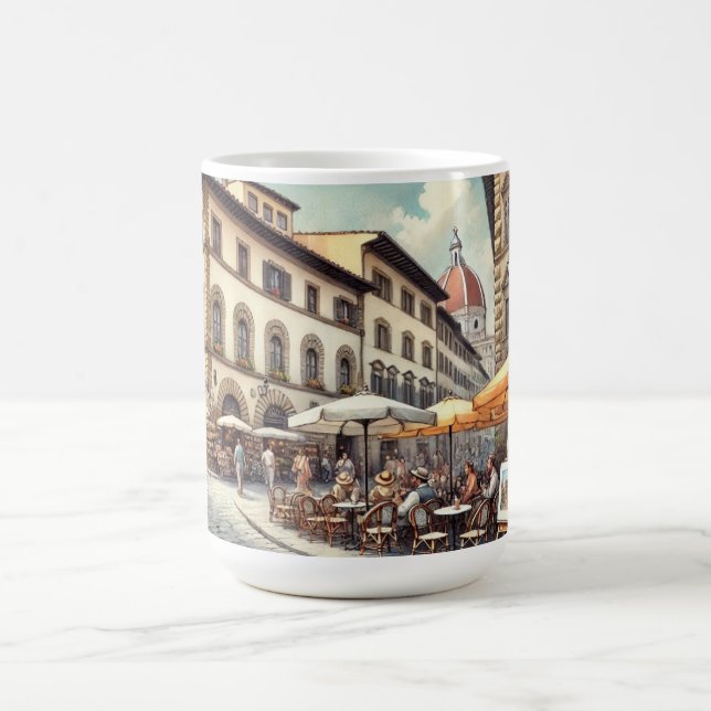 Cafe in Florence Italy Coffee Mug (Center)