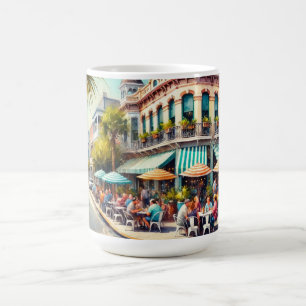 Cafe in Galveston Texas Coffee Mug