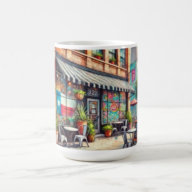 Cafe in Houston Texas Coffee Mug (Center)