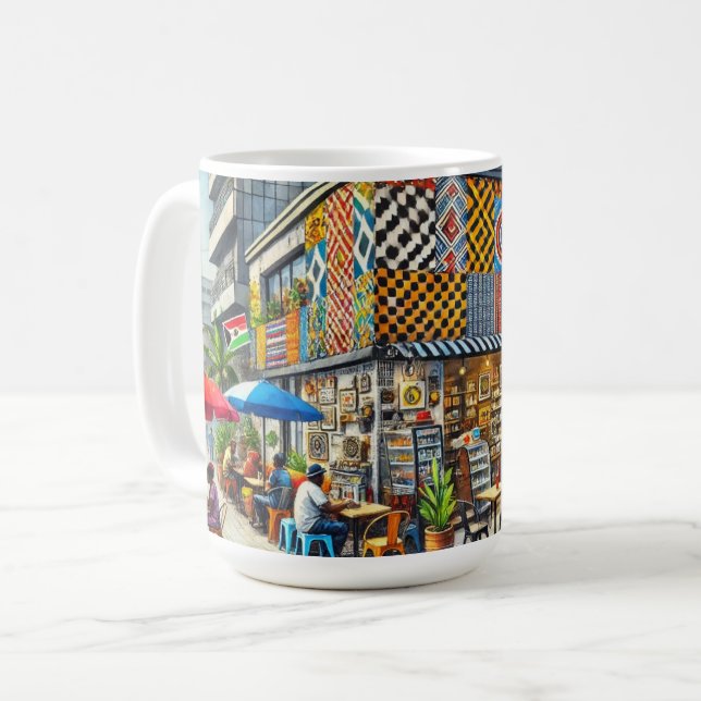Cafe in Lagos Nigeria Coffee Mug (Front Left)