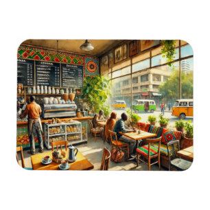Cafe in Nairobi Kenya Mug Magnet