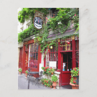 Cafe in Paris Postcard