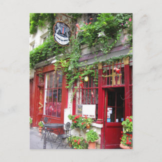 Cafe in Paris Postcard